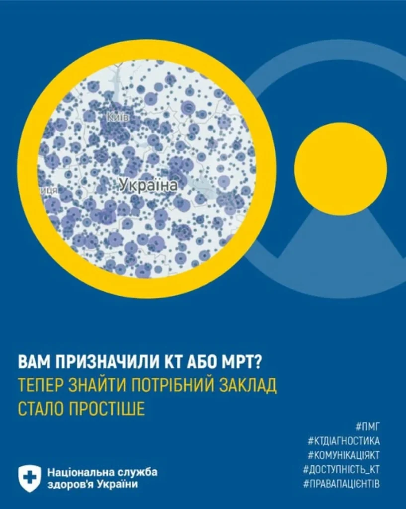 Де шукати інформацію про КТ та МРТ? НСЗУ запустила новий дашборд із даними ЕСОЗ