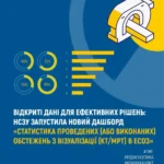 НСЗУ запустила новий дашборд «Статистика проведених діагностичних обстежень з візуалізації (КТ/МРТ) в ЕСОЗ»